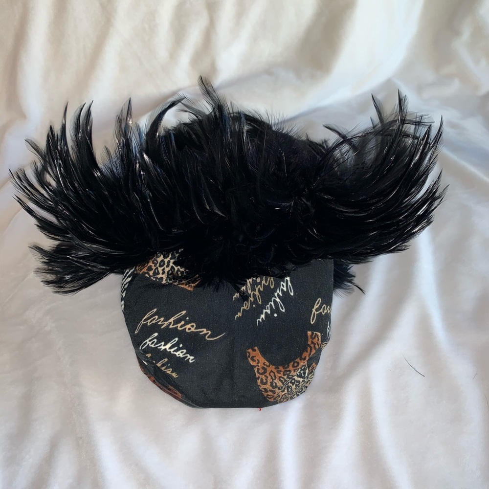 Feathered cocktail purse